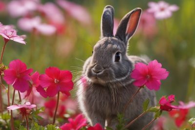 Safe & Nutritious? Rabbits Eating Herb Robert Leaves, Flowers & Seeds